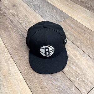 New Era Black Cap with Gray Accents